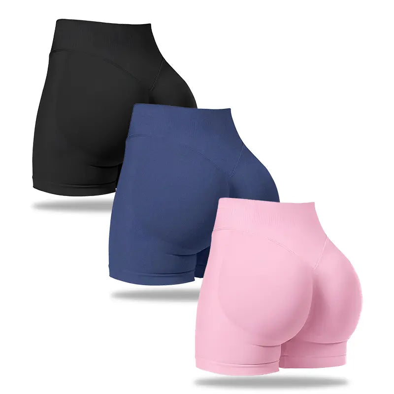 NVWA Women'S 6-Piece Seamless High-Waist Workout Set, Nylon Blend Tight-Fit BBL Booty Biker Shorts, Cooling Quick-Drying Women'S Clothes for Athleisure & Gym Training, Workout Sets Women,Summerwins,Summeroutfits,Vacationoutfits,Beachoutfits