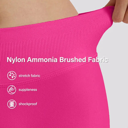 NVWA Women'S 6-Piece Seamless High-Waist Workout Set, Nylon Blend Tight-Fit BBL Booty Biker Shorts, Cooling Quick-Drying Women'S Clothes for Athleisure & Gym Training, Workout Sets Women,Summerwins,Summeroutfits,Vacationoutfits,Beachoutfits
