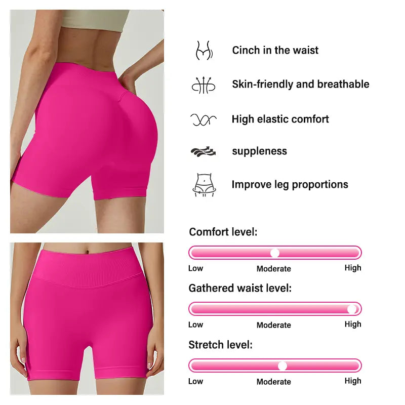 NVWA Women'S 6-Piece Seamless High-Waist Workout Set, Nylon Blend Tight-Fit BBL Booty Biker Shorts, Cooling Quick-Drying Women'S Clothes for Athleisure & Gym Training, Workout Sets Women,Summerwins,Summeroutfits,Vacationoutfits,Beachoutfits